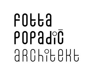 Fotta Popadič Architekt Logo Biele