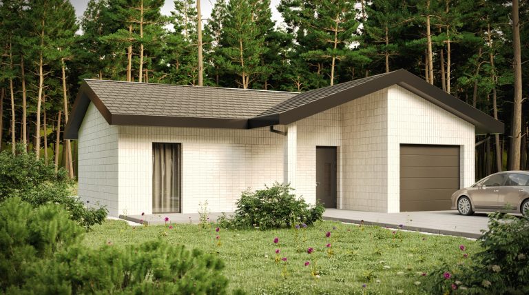 Bungalov s terasou