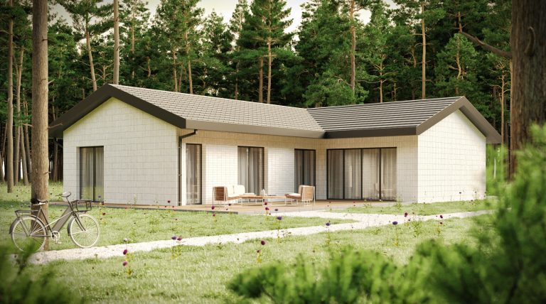 Bungalov s terasou